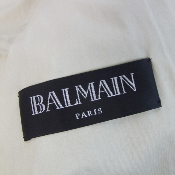 実際に弊社で買取させて頂いたBALMAIN/バルマン ハードクラッシュ デニムジャケット/Sの画像 2枚目