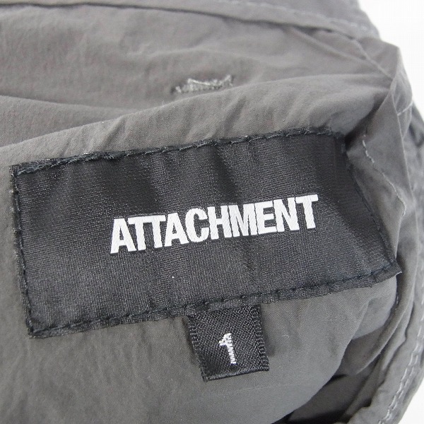 実際に弊社で買取させて頂いた【未使用】ATTACHMENT/アタッチメント タスランNyタフタテクノヴィンテージ6Pカーゴパンツ/1の画像 3枚目