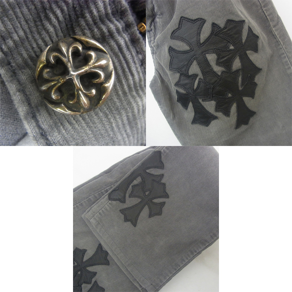 実際に弊社で買取させて頂いたA＆G×LEVIS/エーアンドジー×リーバイス 505 クロスパッチ/クロスボタン コーデュロイパンツ Size：31の画像 8枚目