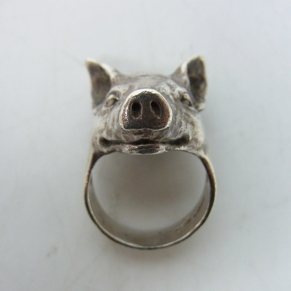 実際に弊社で買取させて頂いた【ギャラ有】CRAZY PIG/クレイジーピッグ スモールピッグヘッドリングの画像 1枚目
