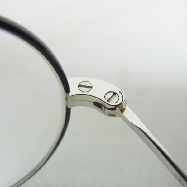 実際に弊社で買取させて頂いたOLIVER GOLDSMITH/オリバーゴールドスミス 眼鏡/メガネフレーム Oliver Oban Silver/BKの画像 5枚目