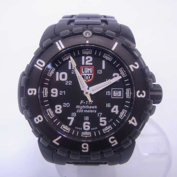 実際に弊社で買取させて頂いたLUMINOX/ルミノックス F-117 ナイトホーク 6400-200 腕時計/黒 【動作未確認】 