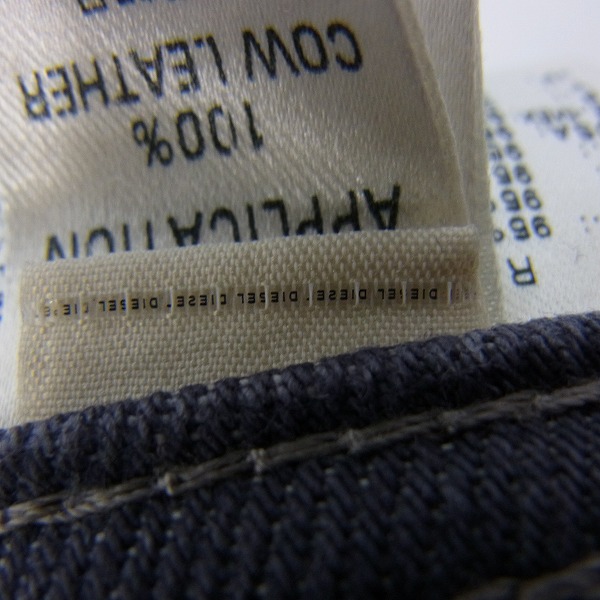 実際に弊社で買取させて頂いたDIESEL BLACK GOLD/ディーゼル ブラック ゴールド デニムパンツ/28の画像 7枚目