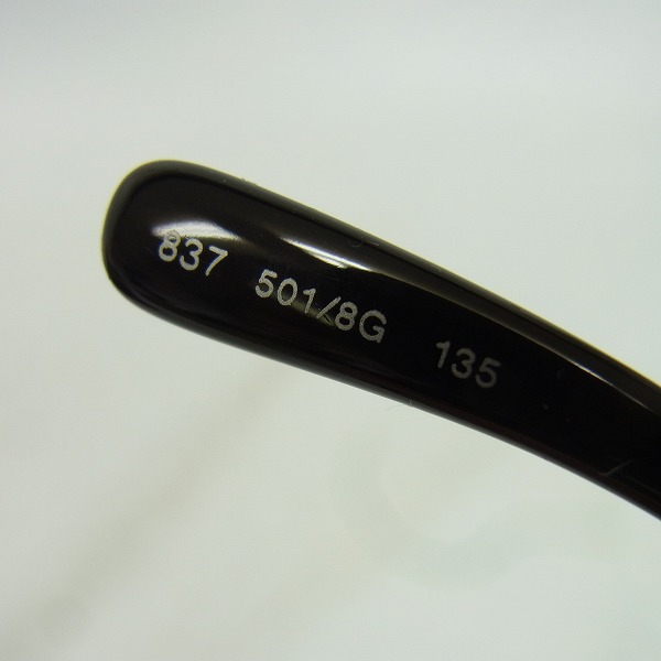 実際に弊社で買取させて頂いたBVLGARI/ブルガリ サイドロゴ入り サングラス 837 501/8G 135の画像 3枚目