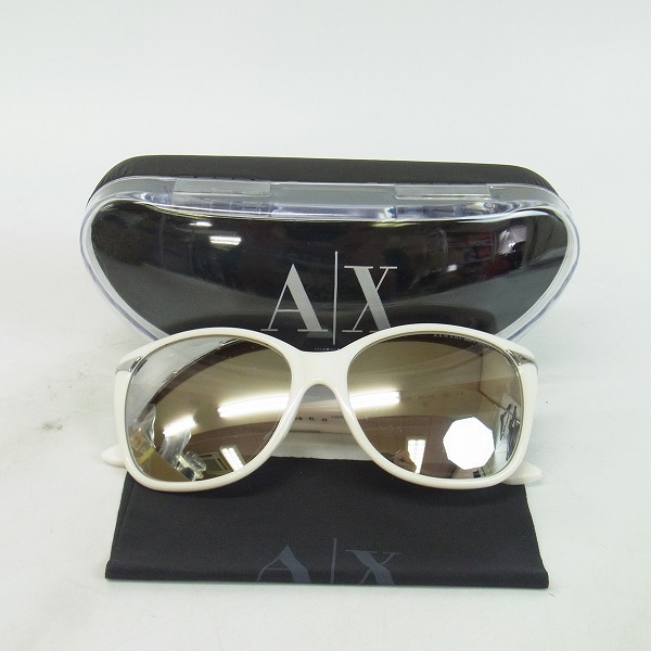 実際に弊社で買取させて頂いたARMANI EXCHANGE/アルマーニエクスチェンジ フルリム ミラーレンズ サングラス/アイウェア AX217/Sの画像 7枚目