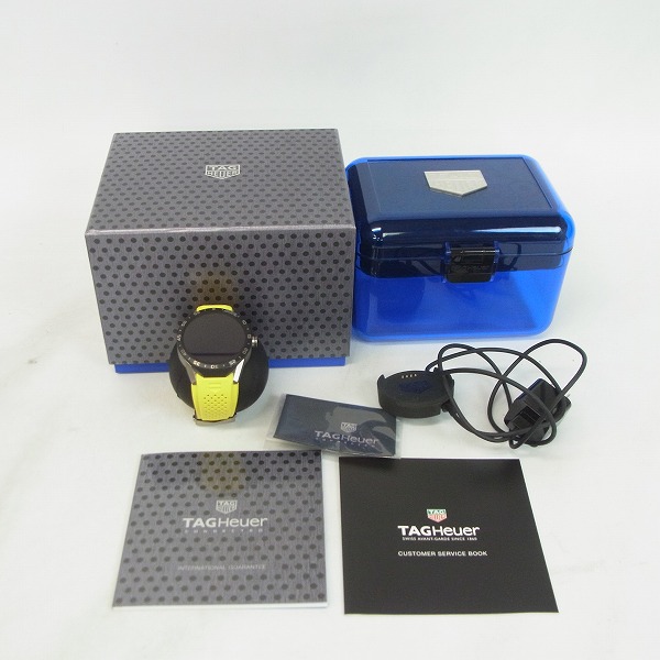 実際に弊社で買取させて頂いた【保証書付】TAG HEUER/タグホイヤー コネクテッド イエローラバー スマートウォッチ SAR8A80.FT6060の画像 5枚目