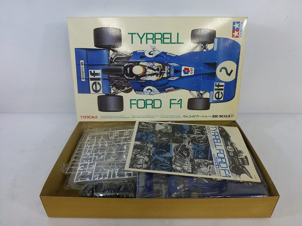 実際に弊社で買取させて頂いた【未組立】TAMIYA/タミヤ 1/12 TYRRELL FORD/タイレルフォード F-1 ビックスケールモデルシリーズ No.9の画像 1枚目