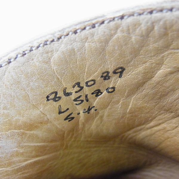 実際に弊社で買取させて頂いたTricker's/トリッカーズ カントリーブーツウイングチップ 5180/5の画像 5枚目