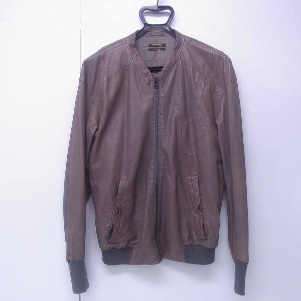 実際に弊社で買取させて頂いたDIESEL BLACK GOLD/ディーゼル ブラックゴールド ラムレザージャケット/S