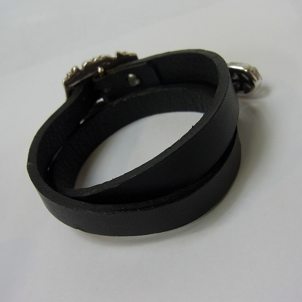 実際に弊社で買取させて頂いたDEALDESIGN/ディールデザイン フローラルゲート レザー 2連ブレスの画像 1枚目