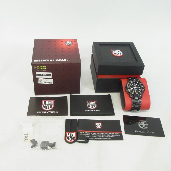 実際に弊社で買取させて頂いたLuminox/ルミノックス NIGHTHAWK 3400 SERIES F-117 ステルス Ref.3400PVDの画像 8枚目