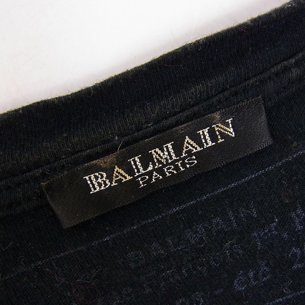 実際に弊社で買取させて頂いたBALMAIN/バルマン フロント イーグルプリント Tシャツ /XSの画像 2枚目