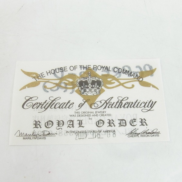 実際に弊社で買取させて頂いたROYAL ORDER/ロイヤルオーダー 18K スカルスタッズピアスw/ダイヤモンド PGRRE25-Dの画像 4枚目