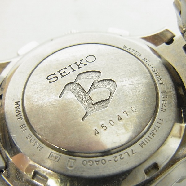 SEIKO/セイコー ブライツ キネティック クロノグラフ チタニウム 白文字盤 7L22-0AG0の買取実績 - ブランド買取専門店リアクロ