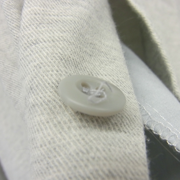 実際に弊社で買取させて頂いたCRIMIE/クライミー オープンカラー 刺繍 長袖シャツ ライトグレー Sの画像 5枚目