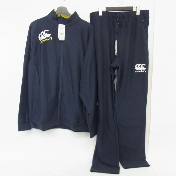 実際に弊社で買取させて頂いた【未使用】CANTERBURY/カンタベリー トレーニングスウェット ジャケット パンツ ネイビー 4L 2点セット