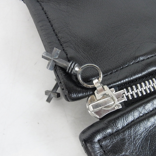 実際に弊社で買取させて頂いたeyefunny/アイファニー シングルレザーライダースの画像 5枚目