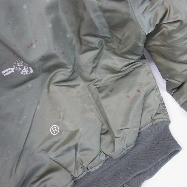 実際に弊社で買取させて頂いたGOODENOUGH×MOREABOUTLESS×NGAP MA-1 フライトジャケット/Mの画像 9枚目