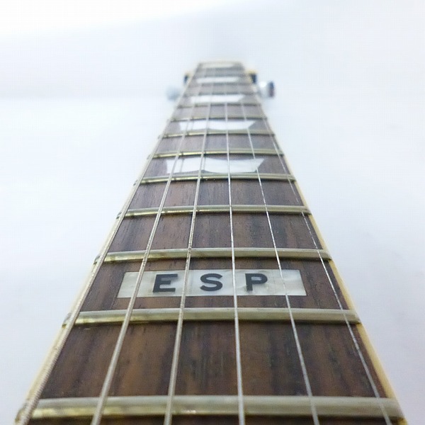 実際に弊社で買取させて頂いた★ESP/イーエスピー E-II ECシリーズ レスポールタイプ FM/SD TSB タバコサンバーストの画像 3枚目