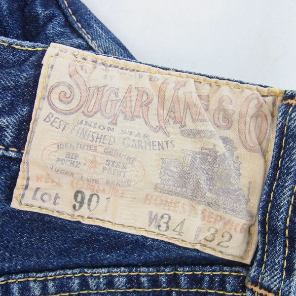 実際に弊社で買取させて頂いたSUGAR CANE/シュガーケーン 901 LONE STAR JEANS ロンスタージーンズ/34の画像 2枚目