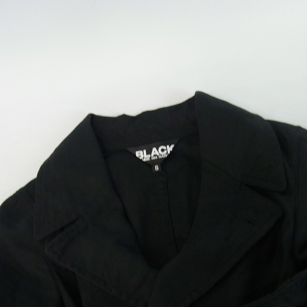 実際に弊社で買取させて頂いたBLACK COMME des GARCONS/ギャルソン 3Bロングテーラードジャケット Sの画像 4枚目