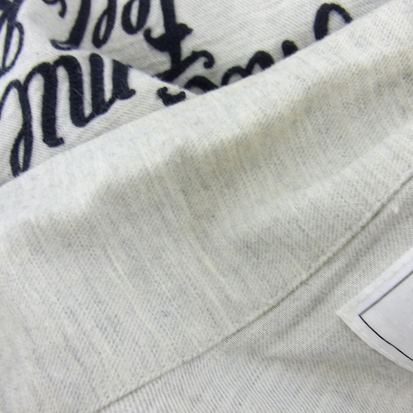 実際に弊社で買取させて頂いたCRIMIE/クライミー オープンカラー 刺繍 長袖シャツ ライトグレー Sの画像 6枚目