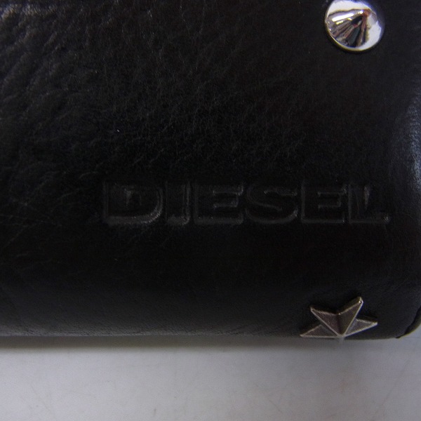 実際に弊社で買取させて頂いたDIESEL/ディーゼル スタッズ ラウンドファスナーウォレット/財布の画像 6枚目