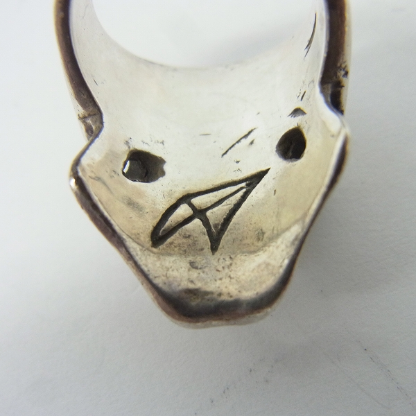 実際に弊社で買取させて頂いたCuRAZY PIG/クレイジーピッグ #6 サイコキラースカル リング 18号の画像 6枚目