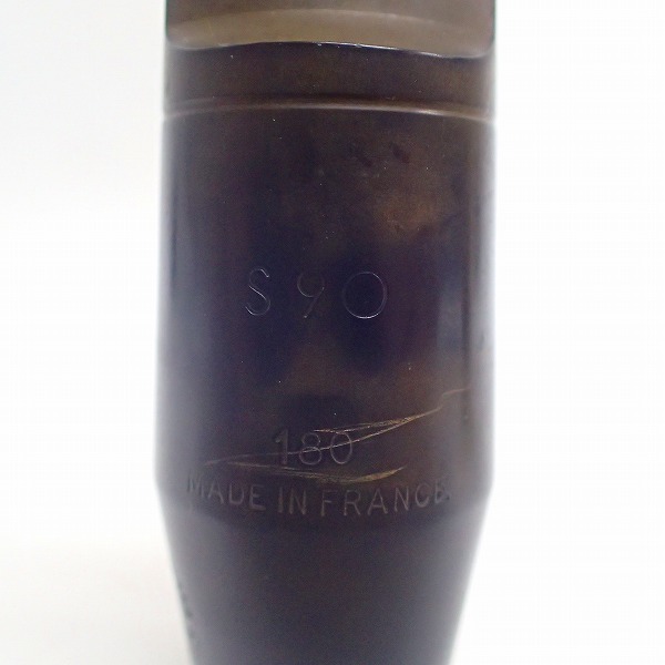 実際に弊社で買取させて頂いたSELMER/セルマー アルトサックス用マウスピース S90 180 リガチャー/メタルキャップ付きの画像 1枚目