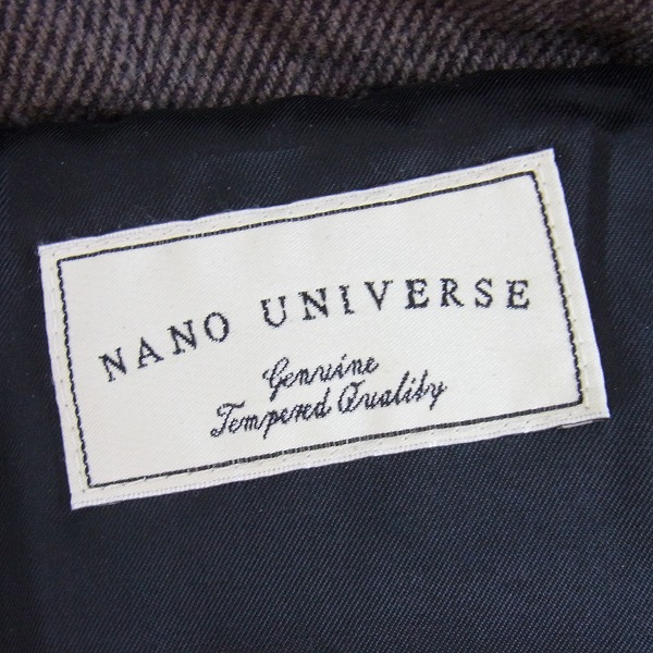 実際に弊社で買取させて頂いたnano universe/ナノユニバース 中綿 ウール ジャケット/Lの画像 2枚目