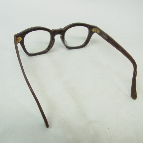 実際に弊社で買取させて頂いた白山眼鏡店/ハクサンメガネ フルリム/木目調 眼鏡/メガネフレームの画像 1枚目