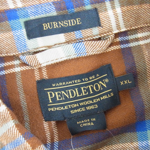 実際に弊社で買取させて頂いた【未使用】PENDLETON/ペンドルトン チェックシャツ XXLの画像 2枚目