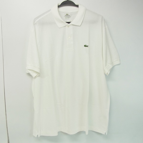 実際に弊社で買取させて頂いた【未使用】LACOSTE/ラコステ ポロシャツ 半袖 ホワイト 3XL