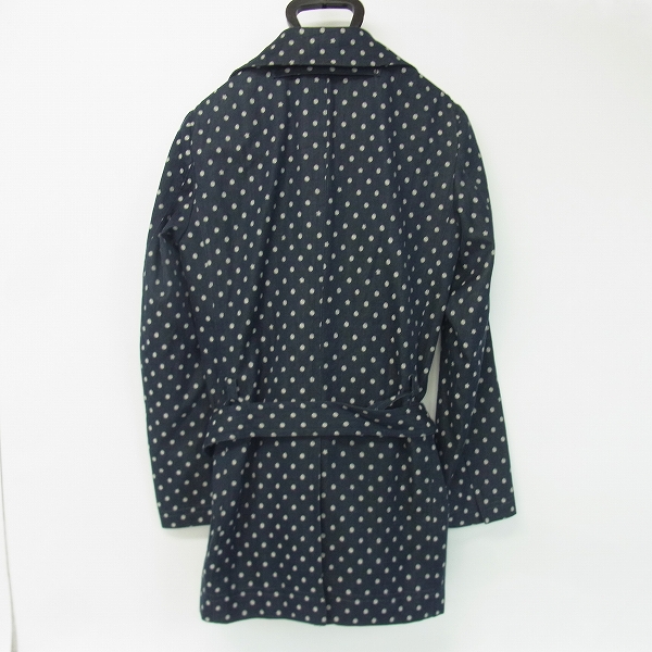実際に弊社で買取させて頂いたFACTOTUM/ファクトタム ドット柄 コットン ダブルジャケット/トレンチコート/46の画像 1枚目