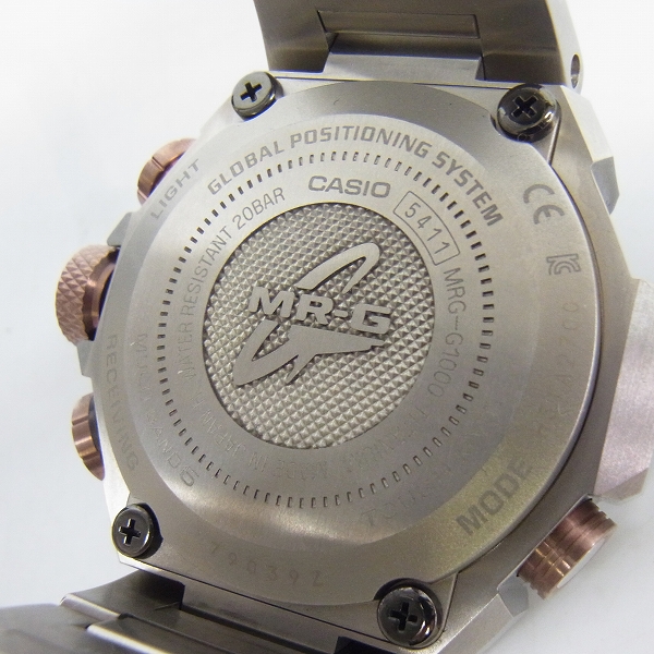 実際に弊社で買取させて頂いたG-SHOCK/Gショック MR-G GPSハイブリッド電波ソーラー MRG-G1000DC-1AJR の画像 2枚目