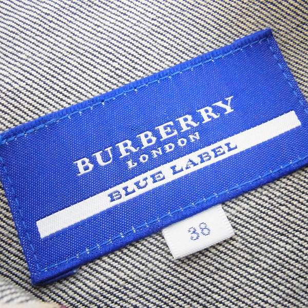 実際に弊社で買取させて頂いたBURBERRY BLUE LABEL/バーバリー ブルーレーベル Gジャン/38の画像 2枚目