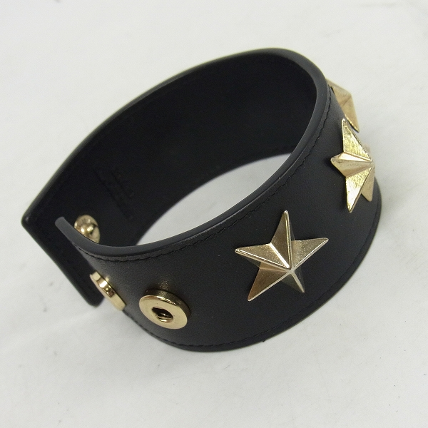 実際に弊社で買取させて頂いたGIVENCHY/ジバンシー スタースタッズ レザーブレスレット の画像 7枚目