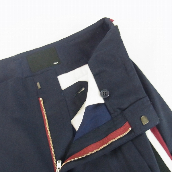 実際に弊社で買取させて頂いたPULP/パルプ 417 EDIFICE/エディフィス サイドライン ウール混ジャージーパンツ 3の画像 5枚目