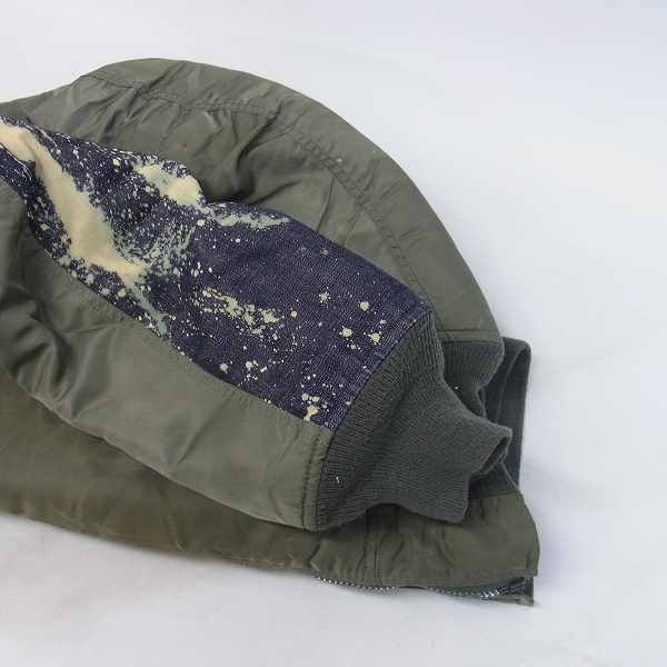 実際に弊社で買取させて頂いたGOODENOUGH×MOREABOUTLESS×NGAP MA-1 フライトジャケット/Mの画像 8枚目