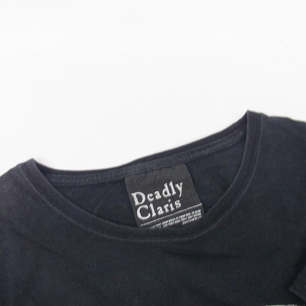 実際に弊社で買取させて頂いたdeadly claris/デッドリークラリス DIR EN GREY バンドTシャツ ブラック/5点セットの画像 3枚目