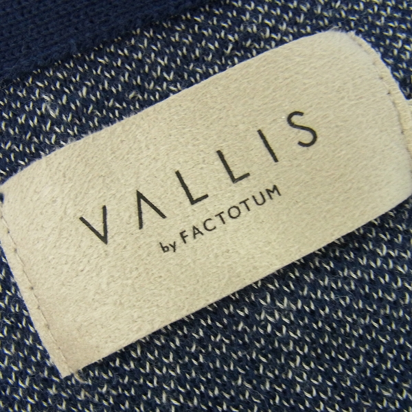 実際に弊社で買取させて頂いたVALLIS by FACTOTUM/ファクトタム ブロックジャガードニットカーディガン/46の画像 2枚目