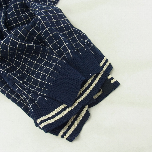 実際に弊社で買取させて頂いたVALLIS by FACTOTUM/ファクトタム ブロックジャガードニットカーディガン/46の画像 5枚目