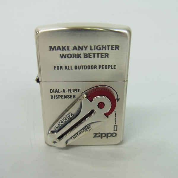 ZIPPO/ジッポー フリントディスペンサー デザイン メタル張り 2004年製 