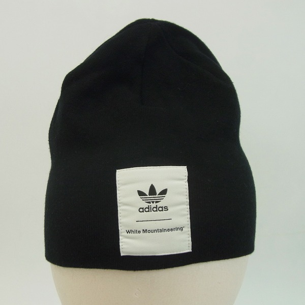 実際に弊社で買取させて頂いたadidas By White Mountaineering/アディダス ロゴプリント ビーニー ブラックの画像 3枚目