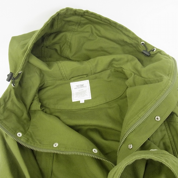 実際に弊社で買取させて頂いたCRIMIE/クライミー フード付きミリタリージャケット オリーブ Mの画像 4枚目