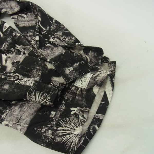 実際に弊社で買取させて頂いたCRIMIE/クライミー 総柄 オープンカラー 長袖シャツ/アロハ Mの画像 6枚目