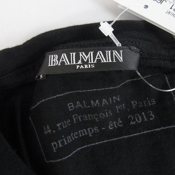 実際に弊社で買取させて頂いた【未使用】BALMAIN/バルマン ユーズド/ダメージ加工 3パック Tシャツ/Sの画像 2枚目