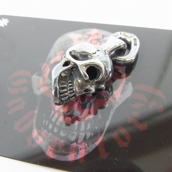 実際に弊社で買取させて頂いた【ギャラ付/ホールディングス製】Gabor/ガボール Single Skull Pendant/シングルスカルペンダントの画像 0枚目