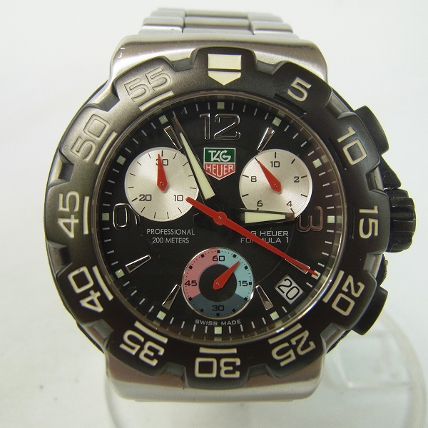 実際に弊社で買取させて頂いたTAG HEUER/タグホイヤー Formula 1/フォーミュラ1 クロノグラフ 腕時計 CAC1110-0【動作未確認】