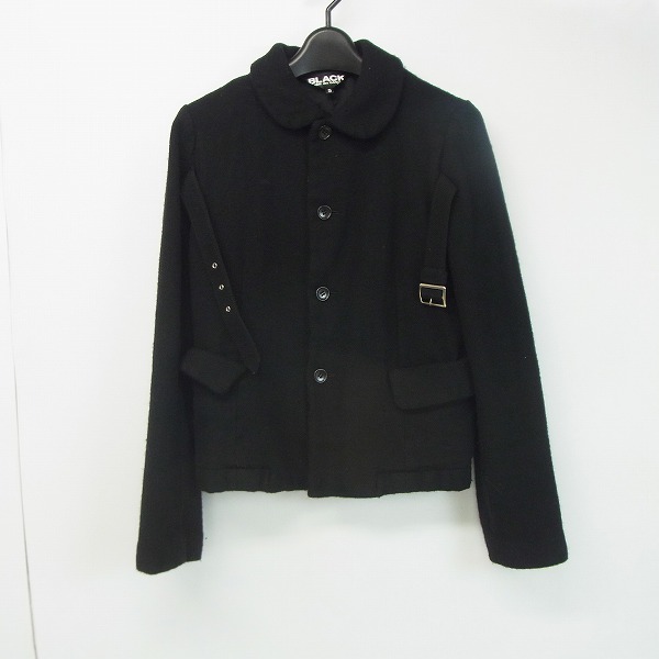 実際に弊社で買取させて頂いたBLACK COMME des GARCONS/ブラック コムデ・ギャルソン ベルト付きジャケット/S